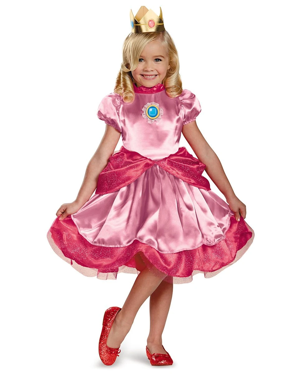 Spirit Halloween Toddler Princess Peach Costume - Mario Bros. 3 Spirit Halloween Toddler Princess Peach Costume - Mario Bros.