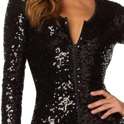 Spirit Halloween Adult Sequin Romper -HALLOWEEN COSTUMES Sales Store 01481282 b