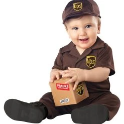 Spirit Halloween Baby UPS Worker Costume