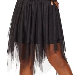 Spirit Halloween Adult Layered Black Plus Size Skirt -HALLOWEEN COSTUMES Sales Store 01482314 c