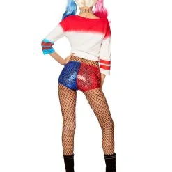 Spirit Halloween Adult Harley Quinn Sequin Costume - Suicide Squad -HALLOWEEN COSTUMES Sales Store 01484484 b