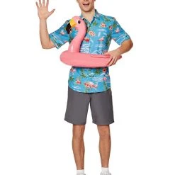 Spirit Halloween Inflatable Flamingo Float -HALLOWEEN COSTUMES Sales Store 01484914 b