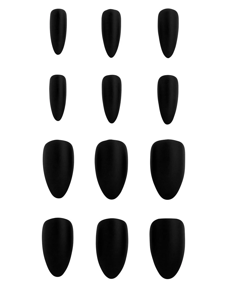 Spirit Halloween Kids Twilight Press On Matte Black Nails 4 Spirit Halloween Kids Twilight Press On Matte Black Nails - Image 2