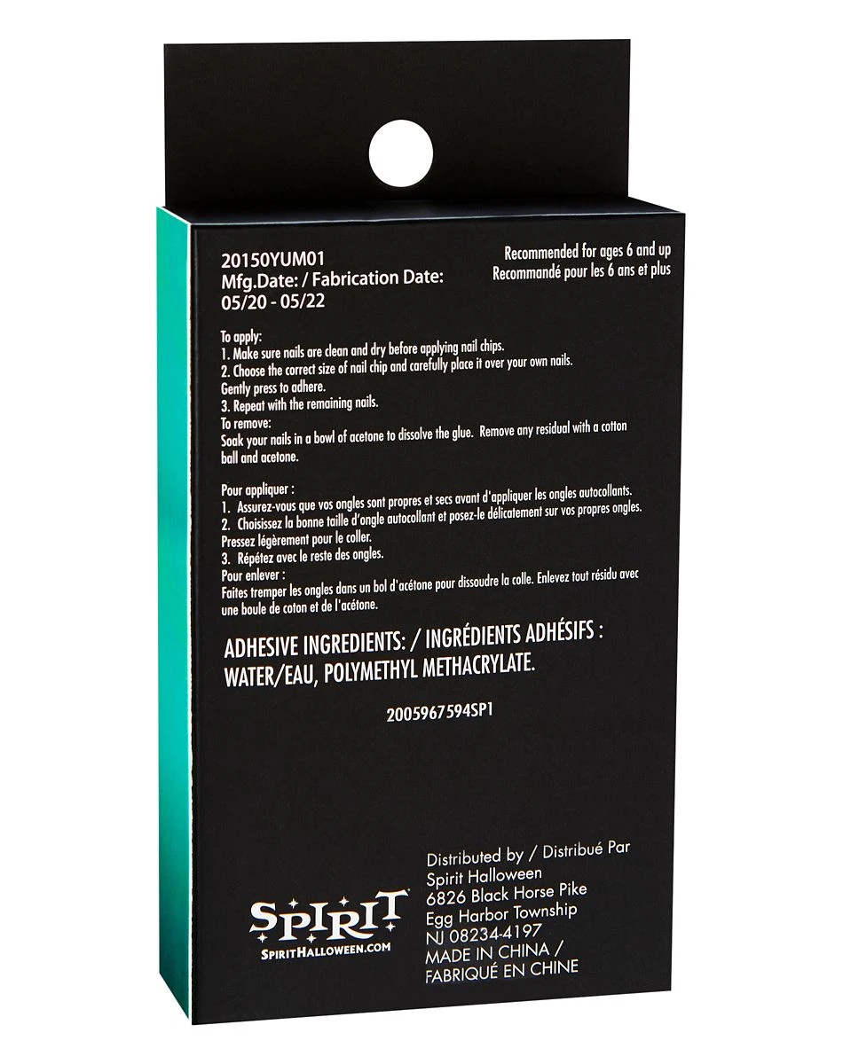 Spirit Halloween Kids Twilight Press On Matte Black Nails 6 Spirit Halloween Kids Twilight Press On Matte Black Nails - Image 4