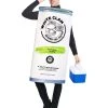 Spirit Halloween Adult White Clam Seltzer Costume -HALLOWEEN COSTUMES Sales Store 01486489 a