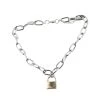 Spirit Halloween Punk Padlock Chain Necklace -HALLOWEEN COSTUMES Sales Store 01486653 a