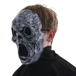 Spirit Halloween Light-Up EL Wire Wailing Spirit Half Mask -HALLOWEEN COSTUMES Sales Store 01488154 c