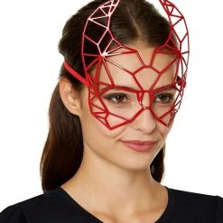 Spirit Halloween Geometric Devil Mask -HALLOWEEN COSTUMES Sales Store 01489566 b