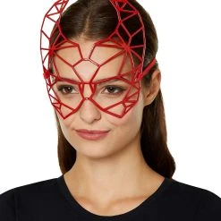 Spirit Halloween Geometric Devil Mask -HALLOWEEN COSTUMES Sales Store 01489566 c