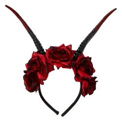 Spirit Halloween Devil Flower Headband -HALLOWEEN COSTUMES Sales Store 01489723 a