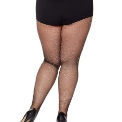 Spirit Halloween Fallen Angel Rhinestone Fishnet Stockings -HALLOWEEN COSTUMES Sales Store 01490119 b