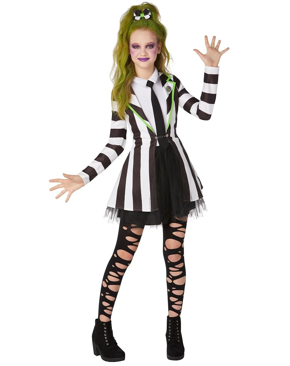 Spirit Halloween Kids Beetlejuice Dress 4 Spirit Halloween Kids Beetlejuice Dress - Image 2