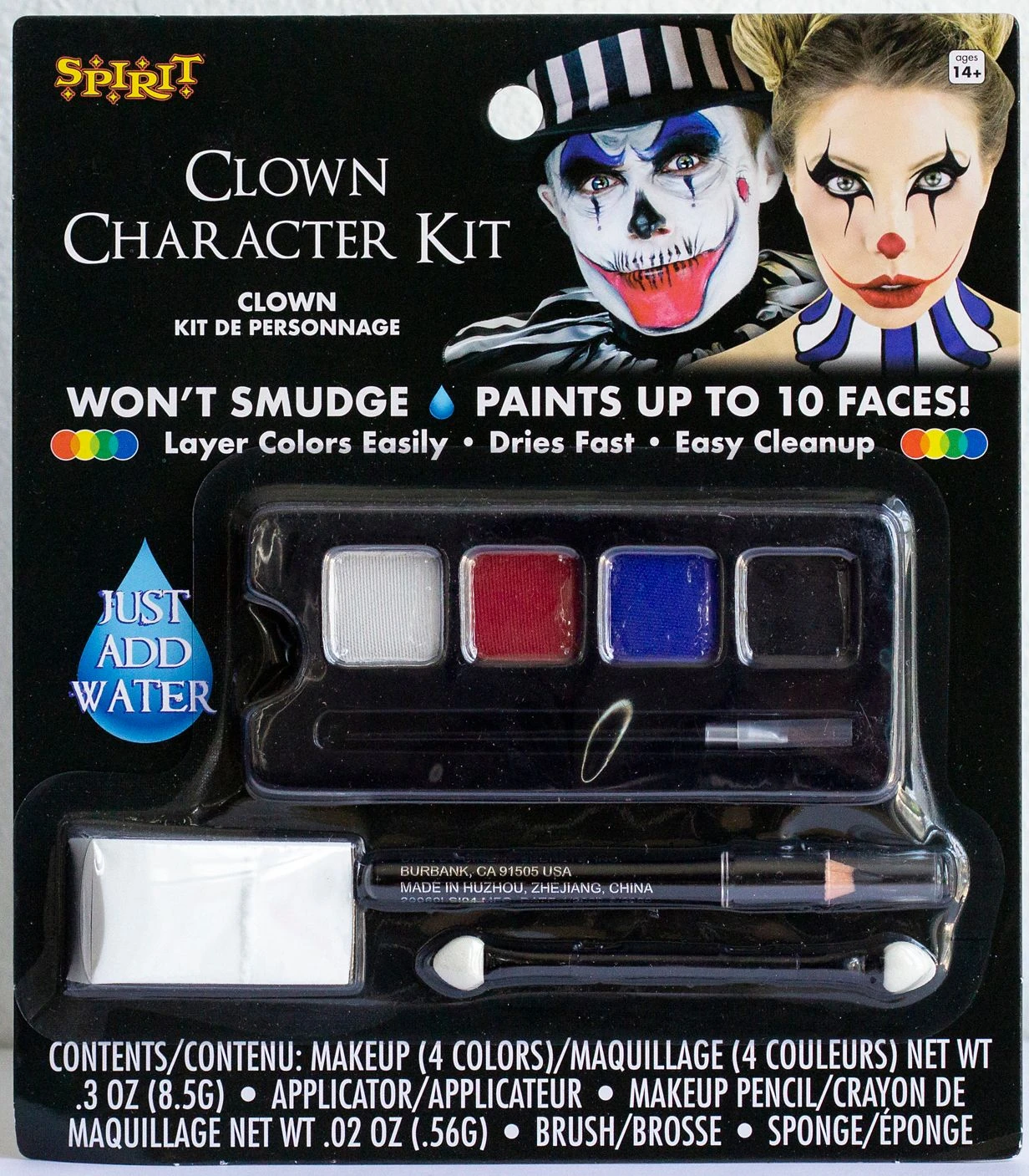 Spirit Halloween Clown Character Makeup Kit 3 Spirit Halloween Clown Character Makeup Kit