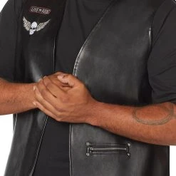 Spirit Halloween Adult Death Rider Plus Size Biker Vest 9 Spirit Halloween Adult Death Rider Plus Size Biker Vest -HALLOWEEN COSTUMES Sales Store 01492701 c