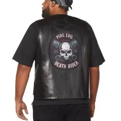 Spirit Halloween Adult Death Rider Plus Size Biker Vest 10 Spirit Halloween Adult Death Rider Plus Size Biker Vest -HALLOWEEN COSTUMES Sales Store 01492701 d