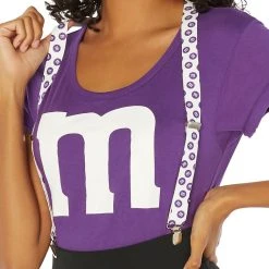 Spirit Halloween Adult Purple M&M'S Costume Kit -HALLOWEEN COSTUMES Sales Store 01493568 c