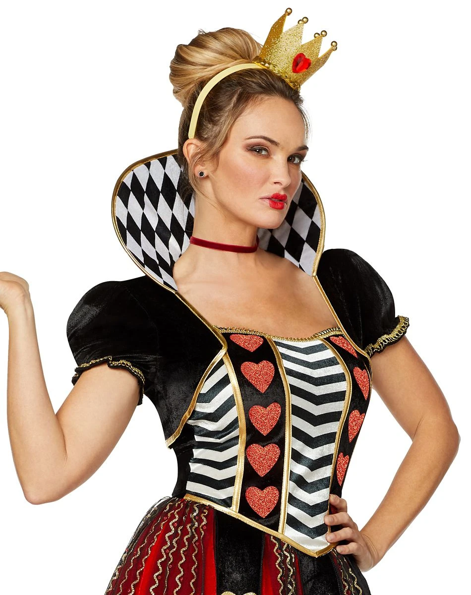 Spirit Halloween Adult Queen of Hearts Costume 5 Spirit Halloween Adult Queen of Hearts Costume - Image 3