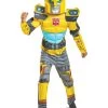 Spirit Halloween Kids Muscle Bumblebee Costume - Transformers -HALLOWEEN COSTUMES Sales Store 01494418 a