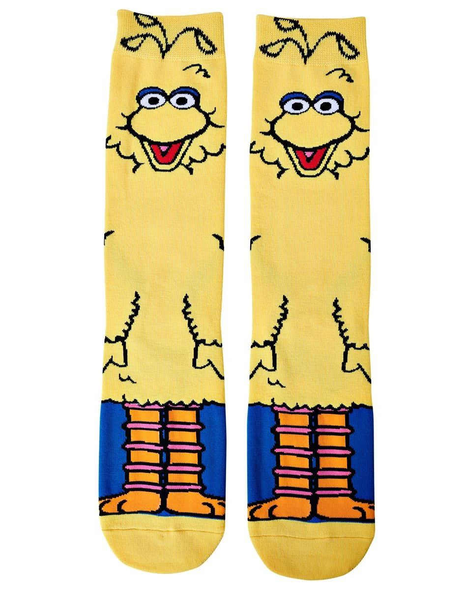 Spirit Halloween Big Bird 360 Crew Socks - Sesame Street 3 Spirit Halloween Big Bird 360 Crew Socks - Sesame Street