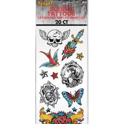 Spirit Halloween Punk Sleeve Temporary Tattoos