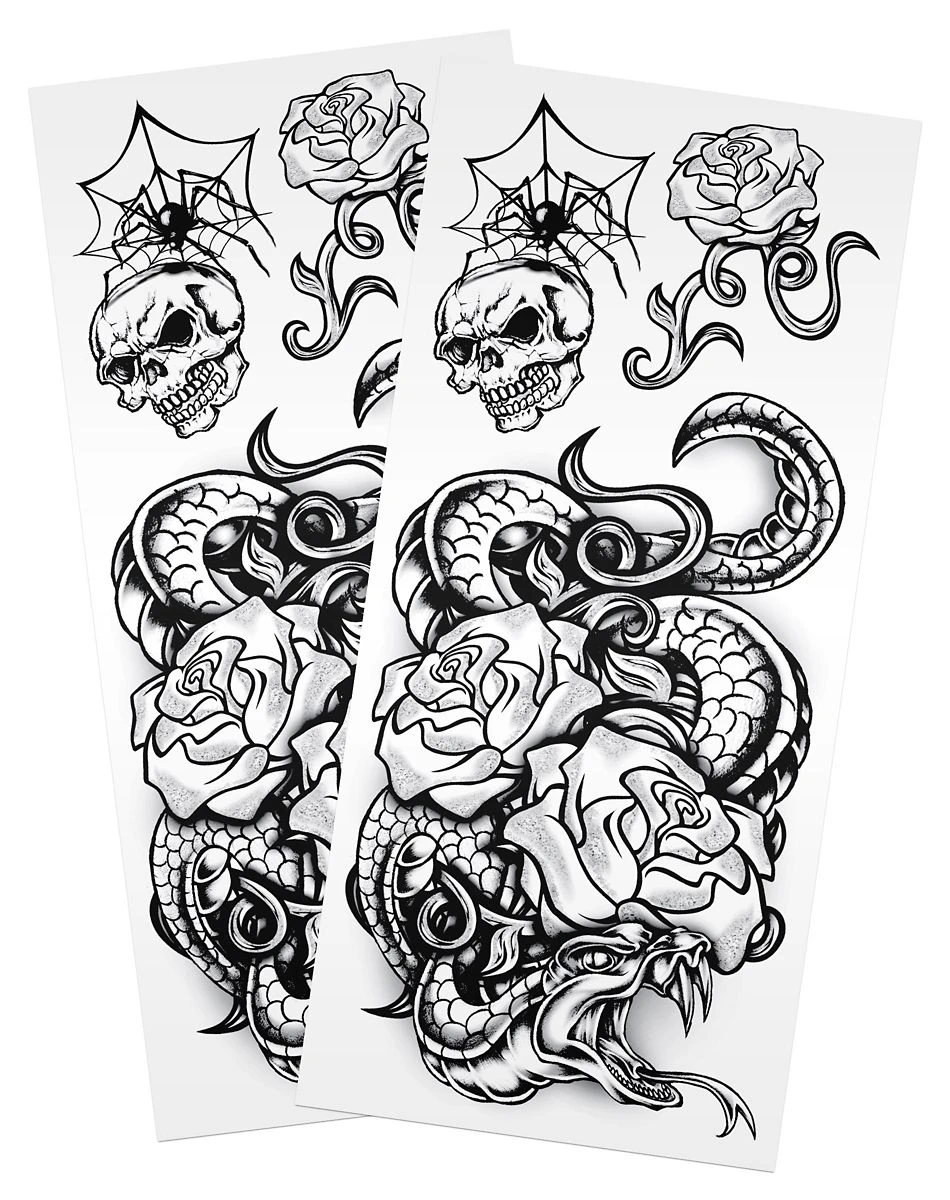 Spirit Halloween Punk Sleeve Temporary Tattoos 14 Spirit Halloween Punk Sleeve Temporary Tattoos - Image 12