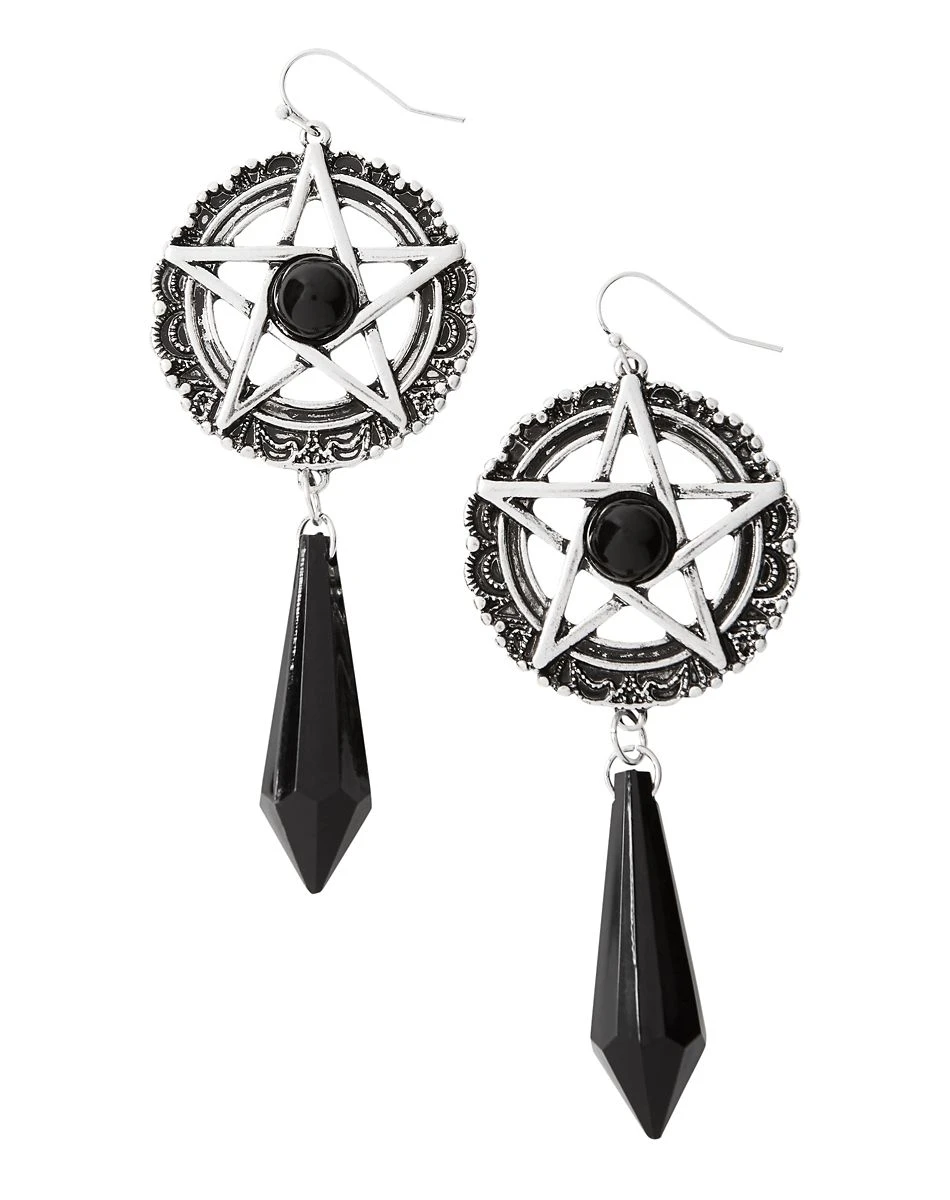 Spirit Halloween Witch Pentagram Earrings 3 Spirit Halloween Witch Pentagram Earrings