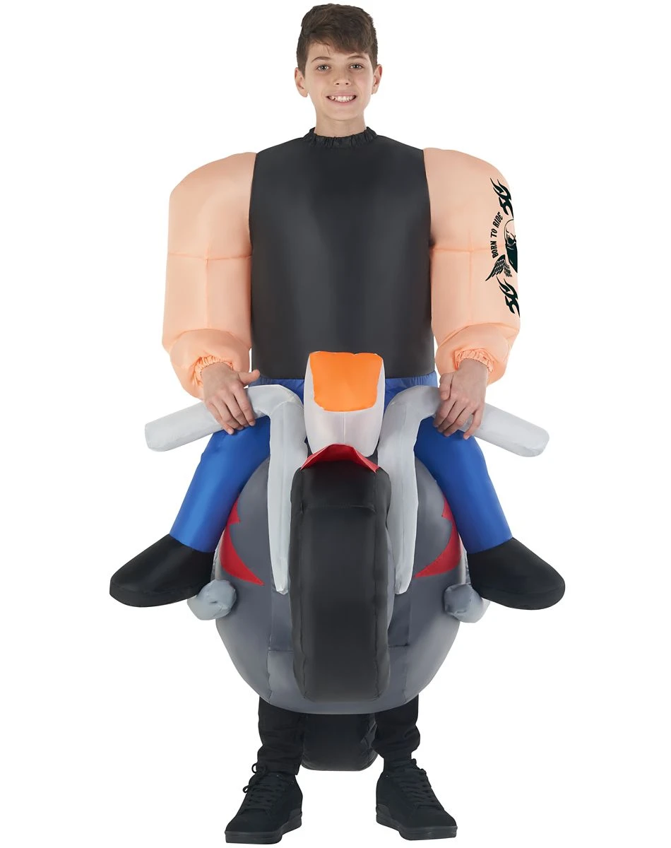 Spirit Halloween Kids Biker Inflatable Costume 4 Spirit Halloween Kids Biker Inflatable Costume - Image 2