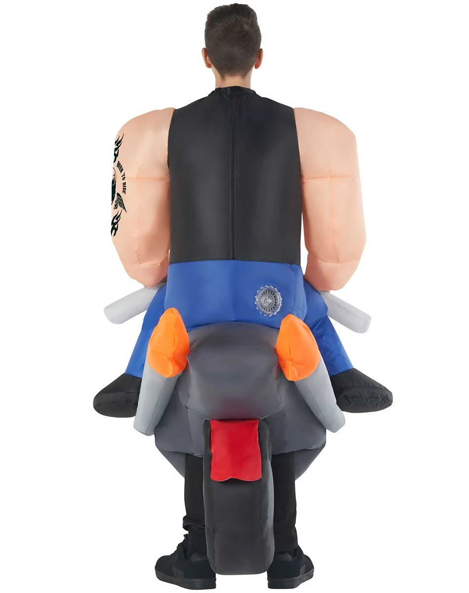 Spirit Halloween Kids Biker Inflatable Costume 5 Spirit Halloween Kids Biker Inflatable Costume - Image 3