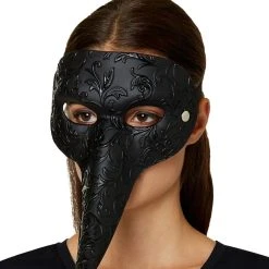 Spirit Halloween Female Plague Doctor Half Mask -HALLOWEEN COSTUMES Sales Store 01503358 c