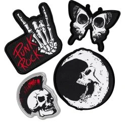 Spirit Halloween Punk Patches - 4 Pack