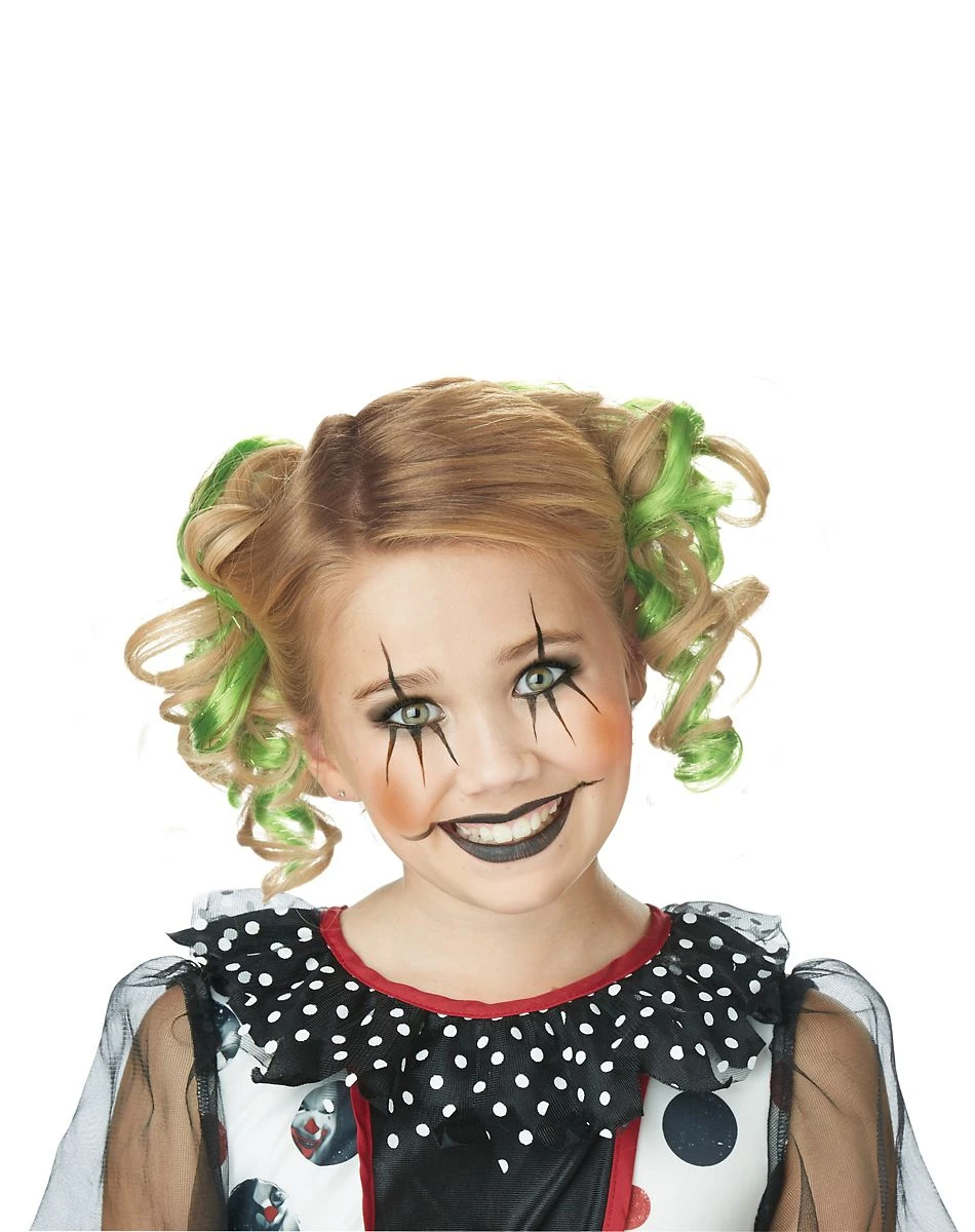 Spirit Halloween Green Curly Clips Hair Extensions 3 Spirit Halloween Green Curly Clips Hair Extensions