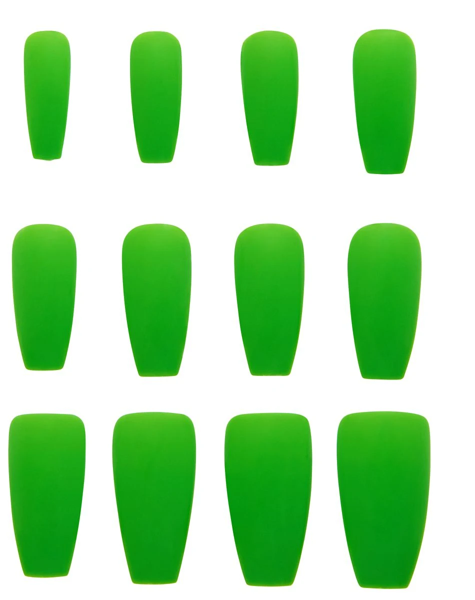 Spirit Halloween '80s Green Press On Nails 3 Spirit Halloween '80s Green Press On Nails