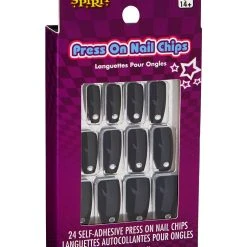 Spirit Halloween '80s Black Press On Nails 8 Spirit Halloween '80s Black Press On Nails -HALLOWEEN COSTUMES Sales Store 01504679 c