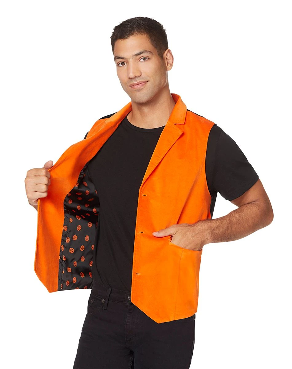 Spirit Halloween Adult Orange Vest 4 Spirit Halloween Adult Orange Vest - Image 2