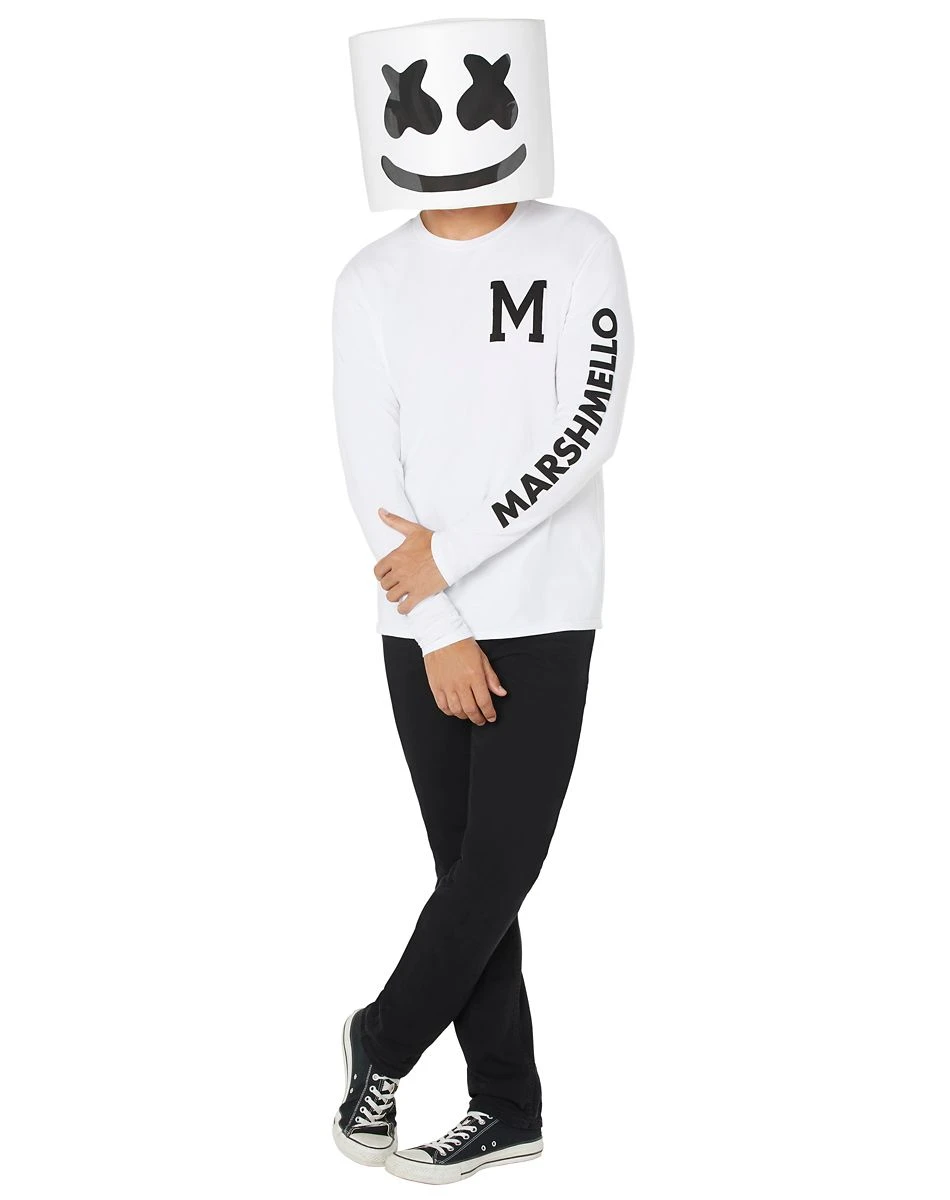 Spirit Halloween Adult Marshmello Costume 5 Spirit Halloween Adult Marshmello Costume - Image 3