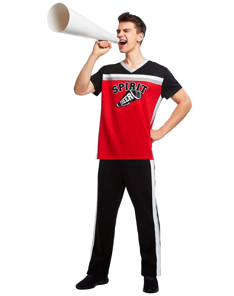 Spirit Halloween Adult Male Cheerleader Costume 3 Spirit Halloween Adult Male Cheerleader Costume