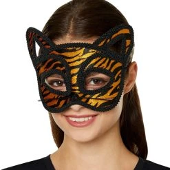 Spirit Halloween Tiger Eye Mask 7 Spirit Halloween Tiger Eye Mask -HALLOWEEN COSTUMES Sales Store 01507839 e