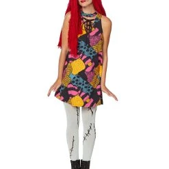 Spirit Halloween Adult Colorful Patchwork Sally Dress - The Nightmare Before Christmas -HALLOWEEN COSTUMES Sales Store 01508662 c