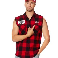 Spirit Halloween Adult Dick's Morning Wood Service Vest