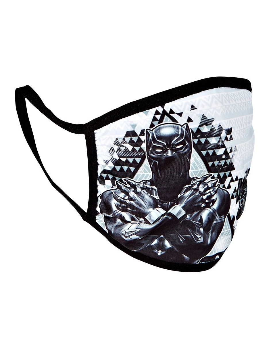 Spirit Halloween Black Panther Face Mask - Marvel 4 Spirit Halloween Black Panther Face Mask - Marvel - Image 2