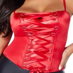 Spirit Halloween Red Lace-Up Plus Size Corset 8 Spirit Halloween Red Lace-Up Plus Size Corset -HALLOWEEN COSTUMES Sales Store 01513217 c
