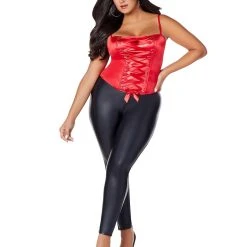 Spirit Halloween Red Lace-Up Plus Size Corset 9 Spirit Halloween Red Lace-Up Plus Size Corset -HALLOWEEN COSTUMES Sales Store 01513217 d