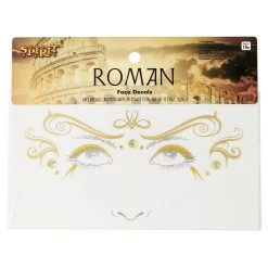 Spirit Halloween Gold Roman Face Decals -HALLOWEEN COSTUMES Sales Store 01514926 c