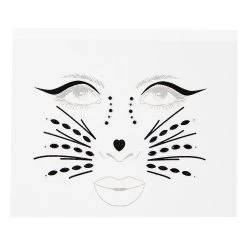 Spirit Halloween Gemstone Cat Face Decals -HALLOWEEN COSTUMES Sales Store 01515204 b