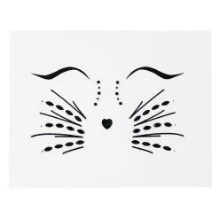 Spirit Halloween Gemstone Cat Face Decals -HALLOWEEN COSTUMES Sales Store 01515204 c