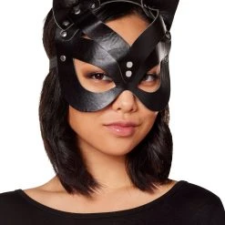 Spirit Halloween Black Cat Eye Mask -HALLOWEEN COSTUMES Sales Store 01515691 b