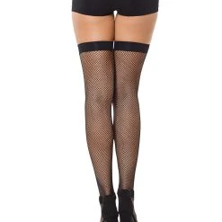 Spirit Halloween Black Fishnet Thigh High Tights 5 Spirit Halloween Black Fishnet Thigh High Tights -HALLOWEEN COSTUMES Sales Store 01517903 b
