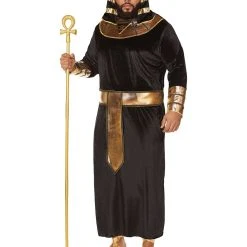 Spirit Halloween Adult Black and Gold Pharaoh Costume
