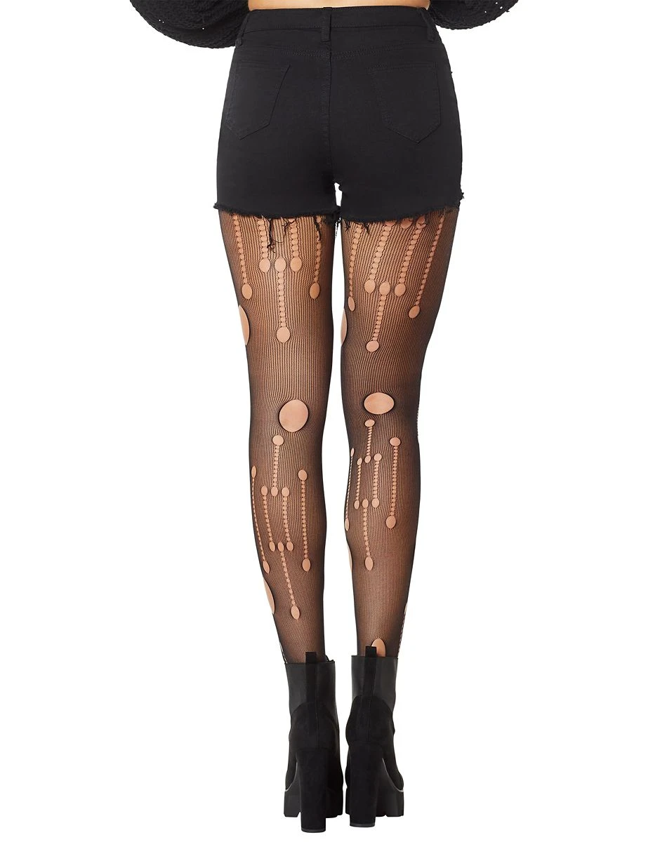 Spirit Halloween Distressed Plus Size Tights 4 Spirit Halloween Distressed Plus Size Tights - Image 2