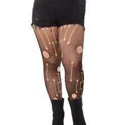 Spirit Halloween Distressed Plus Size Tights 8 Spirit Halloween Distressed Plus Size Tights -HALLOWEEN COSTUMES Sales Store 01520170 c
